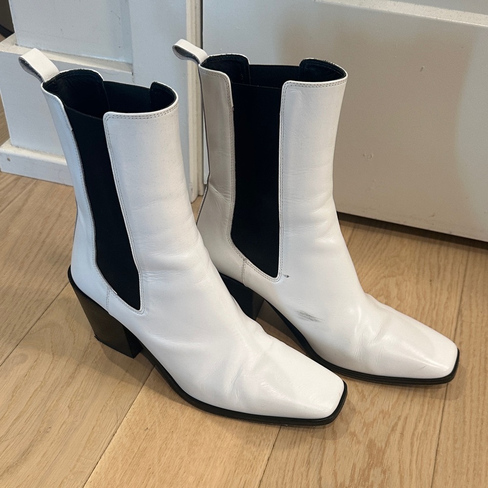 Thursday Boot Co. White Leather Chelsea Boot